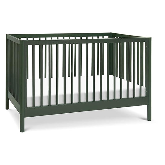 DaVinci Birdie 3-in-1 Convertible Crib, Forest Green, Easy Assemble, Greenguard Gold Certified - LeafyLoom