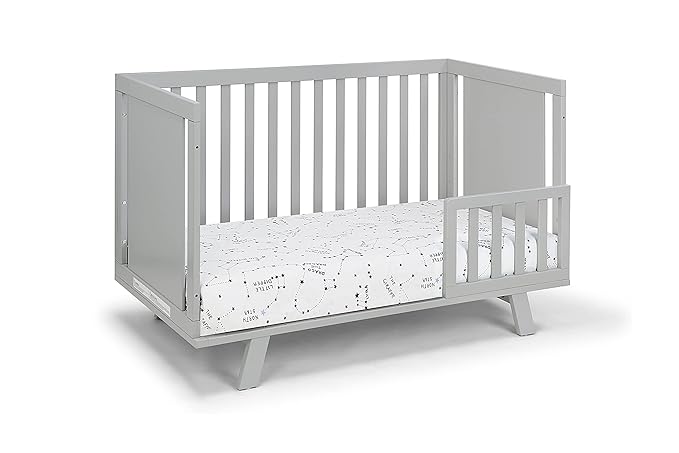 Suite Bebe Livia Convertible Crib in Gray & Gray - LeafyLoom