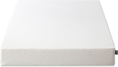 ZINUS Cooling Essential Foam Bed Mattress Conventional, Twin, White - LeafyLoom