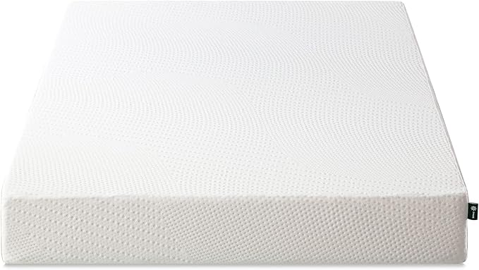 ZINUS Cooling Essential Foam Bed Mattress Conventional, Queen, White - LeafyLoom