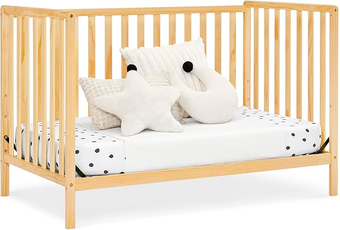 Delta Children Heartland 4-in-1 Convertible Crib, Natural - LeafyLoom