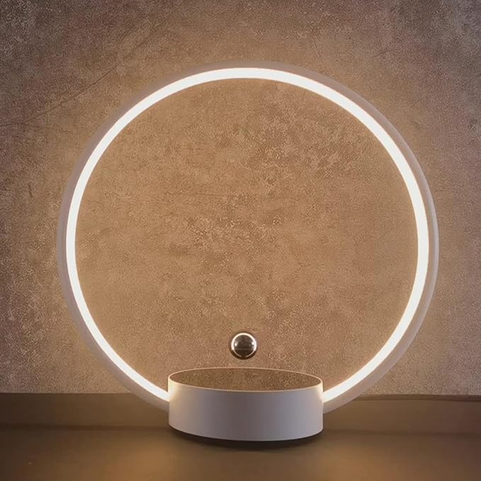 Circlo Levitating Table Lamp, Modern Floating Bedside Lamp, Levitation Night Light Desk Lamps for Home, Office Decor, Creative Gift - 3 Color Mode (NOT RGB) - LeafyLoom