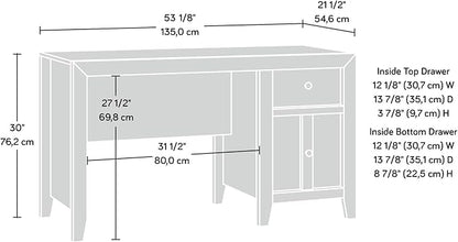 Sauder Dakota Pass Desk, Craftsman Oak finish - LeafyLoom