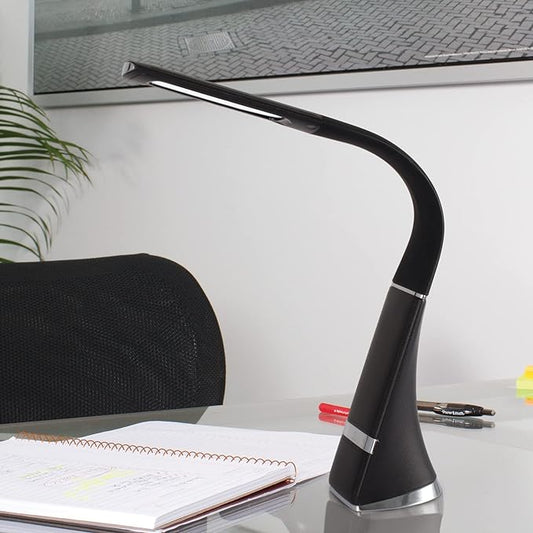 OttLite Recharge LED Desk Lamp with ClearSun LED Technology - Portable, Dimmable & Flexible Gooseneck - Travel-Friendly Task Lamp with Rechargeable Battery - for Home, Reading, Office & College Dorms - LeafyLoom