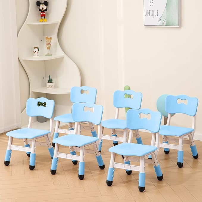 Kids' Desk Chairs Adjustable Height is Suitable for Children's Chairs Used in Families, Schools and Day-Care Between 2-10 Years Old The Max Bearing Capacity is 222LB - LeafyLoom