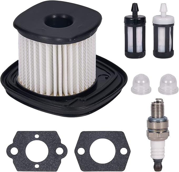 Air Filter Service Kit for Stihl BG86 BG86C SH86 SH86C BG56 BG66 Leaf Blower Replace OEM 4241 140 4400 4241 140 4404 4241 140 4403 - with Spark Plug Fuel Filter Primer Bulb Gasket Kit - LeafyLoom