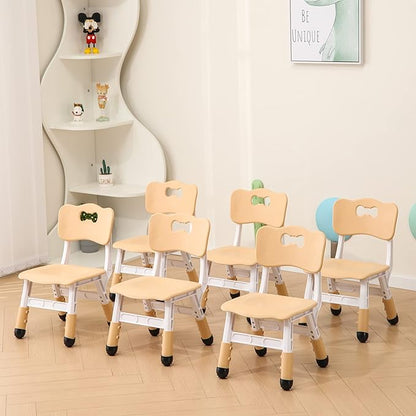 Kids' Desk Chairs Adjustable Height is Suitable for Children's Chairs Used in Families, Schools and Day-Care Between 2-10 Years Old The Max Bearing Capacity is 220LB(5PCS-Mint Green) - LeafyLoom