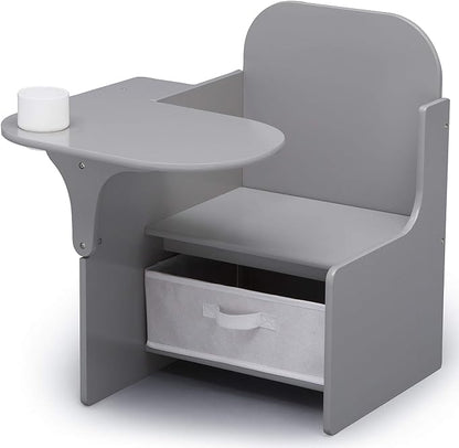 Delta Children MySize Chair Desk With Storage Bin, Grey - LeafyLoom