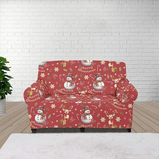 FKELYI Christmas Ornaments Sofa Slipcover Stretch Sofa Couch Cover for Indoor Non-Slip Furniture Protector Washable Sofa Slipcovers M FKELYI