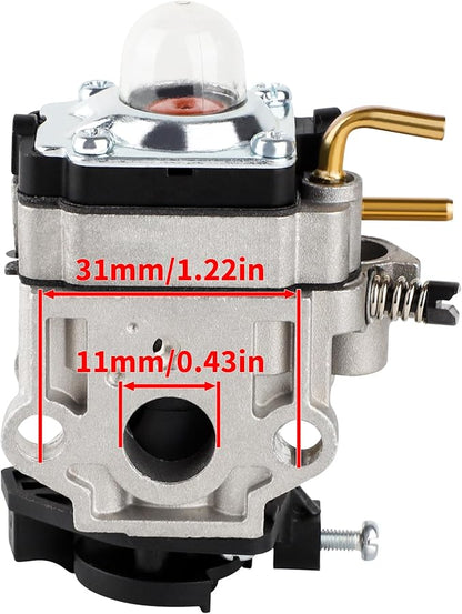 RY25AXB Carburetor for Ryobi 308054121 RY25AXB RY25 RY25AXBVNM 25cc Gas Jet Fan Blower with Air Filter Kit - LeafyLoom