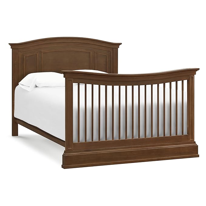 NAMESAKE Durham 4-in-1 Convertible Crib in Derby Brown, Greenguard Gold Certified - LeafyLoom