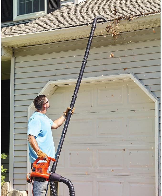 BLACK+DECKER Gutter Clean Attachment For Blower, Quick Connect (BZOBL50) - LeafyLoom