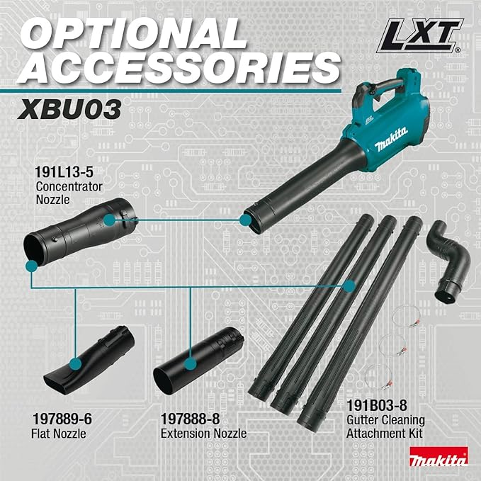 Makita XBU03SM1 18V LXT® Lithium-Ion Brushless Cordless Blower Kit (4.0Ah) - LeafyLoom