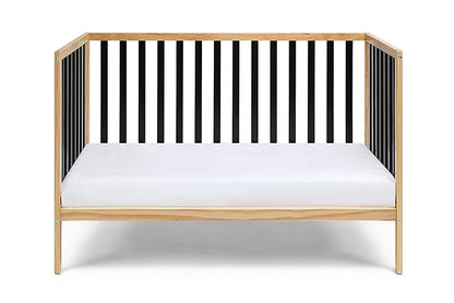 Baby Cache Deux Remi Island 3-in-1 Convertible Crib (Do Re Me) Natural & Black - LeafyLoom