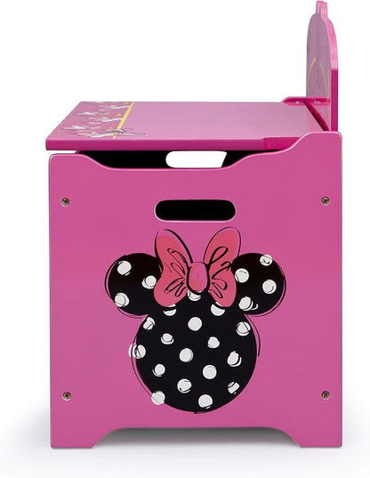 Delta Children Deluxe Toy Box, Disney Minnie Mouse - LeafyLoom