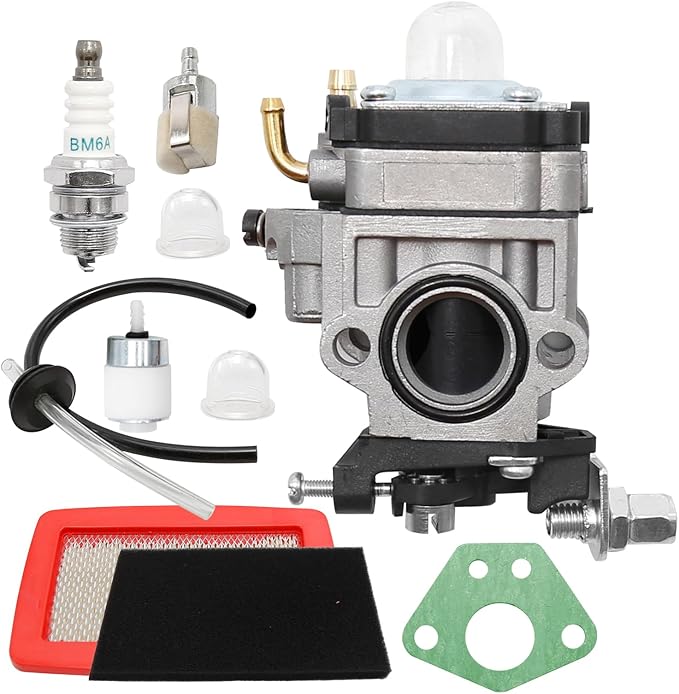 WYK-66 Carburetor with 544271501 Air Filter Replacement for RedMax Backpack Leaf Blower EB4300 EB4400 EB4401 EB431 EB7000 EB7001 - LeafyLoom