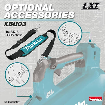 Makita XBU03SM1 18V LXT® Lithium-Ion Brushless Cordless Blower Kit (4.0Ah) - LeafyLoom