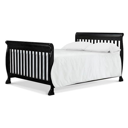 DaVinci Kalani 4-in-1 Convertible Crib in Ebony, Greenguard Gold Certified - LeafyLoom