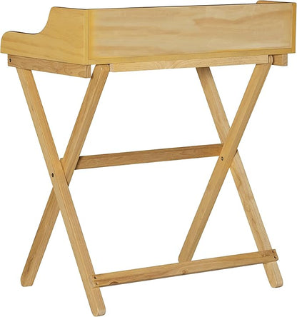 Linon Mable Folding Desk, Natural - LeafyLoom