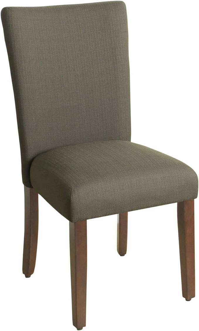 HomePop Parsons Classic Upholstered Accent Dining Chair, Single Pack, Brown - LeafyLoom