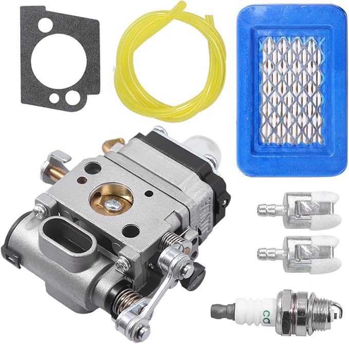 WLA-1 PB-500T Carburetor Tune Up Kit for Echo PB-500 PB-500H EB508RT EB-508RT PB500 PB500H PB500T Blower Carb with Air Filter, Fuel Line, Spark Plug, Gasket, A021001642 A021001641 - LeafyLoom