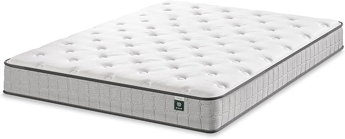 ZINUS 8 Inch Comfort Support Cooling Gel Hybrid Mattress, Queen, Tight Top Innerspring Mattress, Motion Isolating Pocket Springs, Mattress in A Box - LeafyLoom