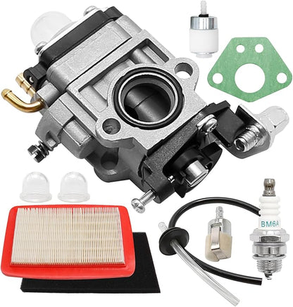 WYK-66 Carburetor with 544271501 Air Filter Replacement for RedMax Backpack Leaf Blower EB4300 EB4400 EB4401 EB431 EB7000 EB7001 - LeafyLoom