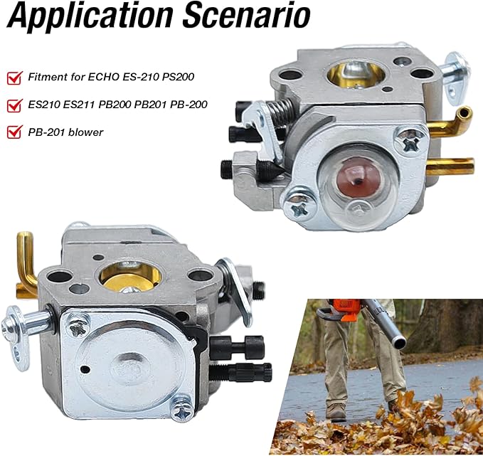 C1U-K78 Carburetor Replacement for ECHO ES-210 PS200 ES210 ES211 PB200 PB201 PB-200 PB-201 Blower, EB212 Carburetor Replacement for A021000940 A021000941 A021000942 A021000943 - LeafyLoom