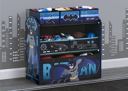 Delta Children Design & Store 6 Bin Toy Storage Organizer, Batman - LeafyLoom