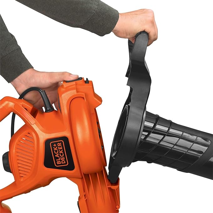 BLACK+DECKER 3-in-1 Leaf Blower, Leaf Vacuum and Mulcher, Up to 230 MPH, 12 Amp, Corded Electric (BV3600) - LeafyLoom