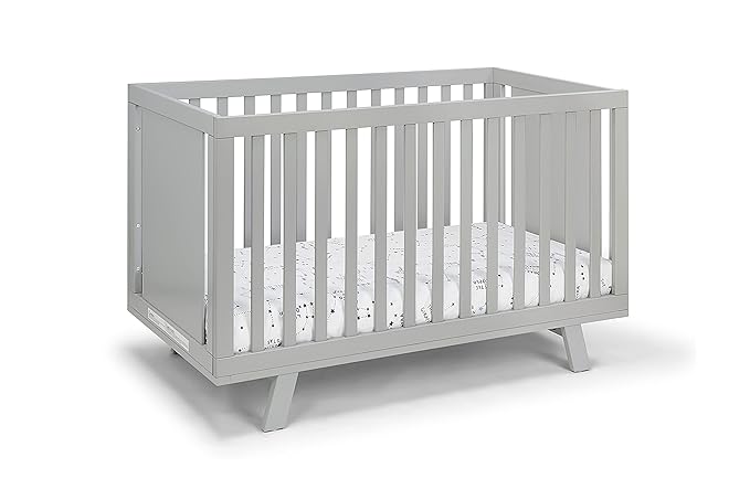 Suite Bebe Livia Convertible Crib in Gray & Gray - LeafyLoom