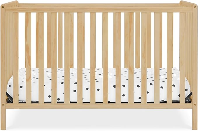 Delta Children Heartland 4-in-1 Convertible Crib, Natural - LeafyLoom