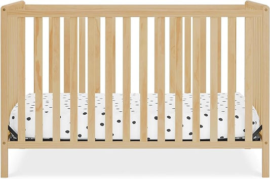 Delta Children Heartland 4-in-1 Convertible Crib, Natural - LeafyLoom