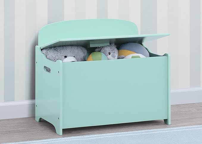 Delta Children MySize Deluxe Toy Box, Mint - LeafyLoom