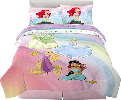 Disney Princess Ariel Kids Bedding Super Soft Comforter And Sheet Set, 5 Piece Full Size, "Official" Disney Product By Franco - LeafyLoom