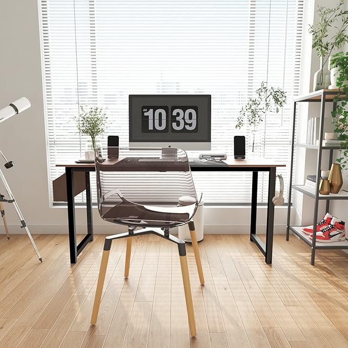 63 inch Sandalwood Splicing Desk, Writing Table, Game Desk, Writing Desk, Computer Desk - LeafyLoom