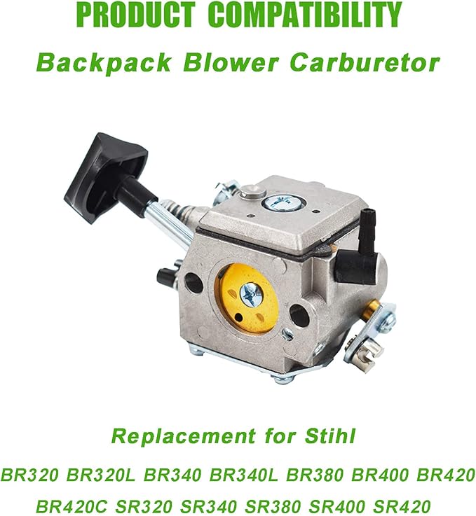 ALL-CARB Carburetor Replacement for Stihl BR400 BR420 BR320 BR380 42031200601 Backpack Blower Carb - LeafyLoom