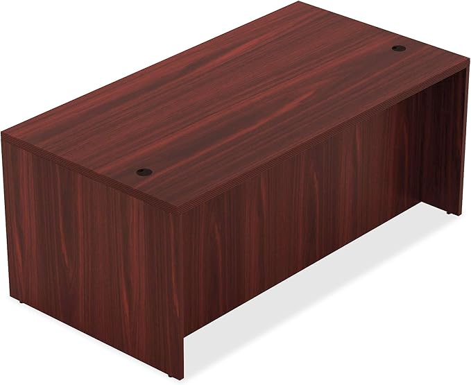 Lorell LLR34300 - Chateau Series Mahogany Laminate Desking - LeafyLoom