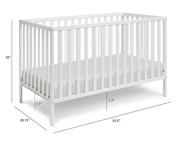 Suite Bebe Palmer 3 in 1 Convertible Crib - Quick Ship, Baby Blue - LeafyLoom