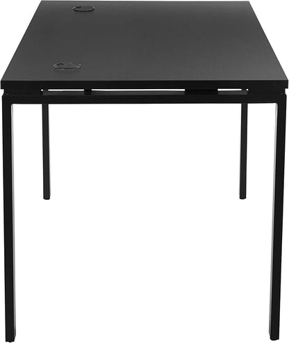 OSP Home Furnishings Prado Home Office Writing Desk, 48 Inches 30 Inches, 48-inches Wide x 30-inches High, Black - LeafyLoom