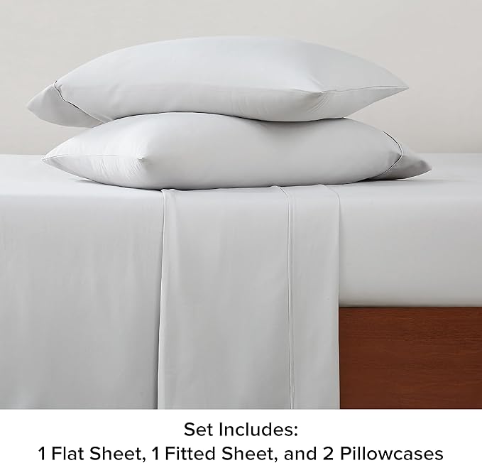 UGG 33607 Alahna Full XL Bed Sheets and Pillowcases 4-Piece Set Sleep in Luxury Machine Washable Deep Pockets Wrinkle-Resistant Breathable Cozy Comfort Silky Cooling Sheets, Full XL, Stone - LeafyLoom