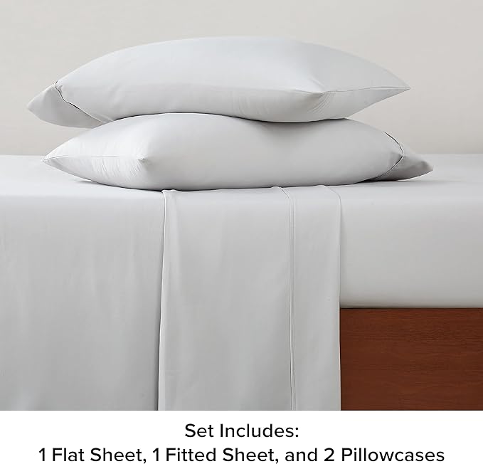 UGG 11794 Alahna Full Bed Sheets and Pillowcases 4-Piece Set Sleep in Luxury Machine Washable Deep Pockets Wrinkle-Resistant Breathable Cozy Comfort Silky Cooling Sheets, Full, Stone - LeafyLoom