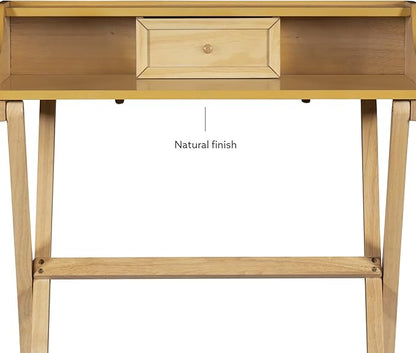 Linon Mable Folding Desk, Natural - LeafyLoom