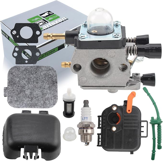 4229 120 0606 Carburetor for Sthil SH85 SH55 BG55 BG85 BG45 BG46 BG65 Zama C1Q-S68 Leaf Blower Parts with Air Filter Back Cover Tune Up Kit - LeafyLoom