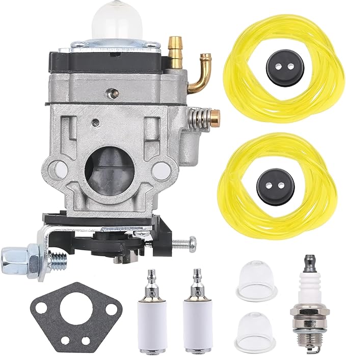 PR48BT Carburetor for Poulan Pro 26-36CC PR46BT PR2322 BP400 BP402 PR2322 967086901 150032738 530058436 Eskimo Mako M43 M43Q8 Viper 43cc Engine Southland SCV43 SEA43 Earth Auger - LeafyLoom