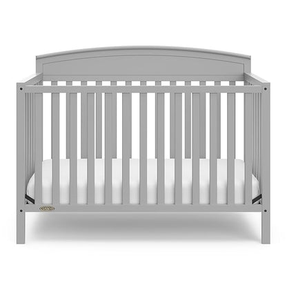 Graco Benton 5-in-1 Convertible Crib (Pebble Gray) – GREENGUARD Gold Certified, Converts from Baby Crib to Toddler Bed, Daybed and Full-Size Bed, Fits Standard Full-Size Crib Mattress - LeafyLoom