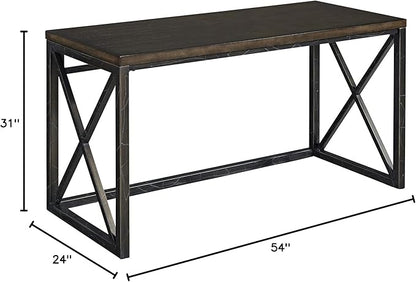 Xcel Cinnamon Finish Office Desk by Home Styles - LeafyLoom