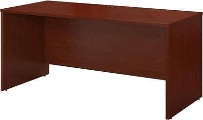 Bush Business Furniture Series C 60W x 24D Credenza Desk in Mahogany, Computer Table for Home or Professional Office - LeafyLoom