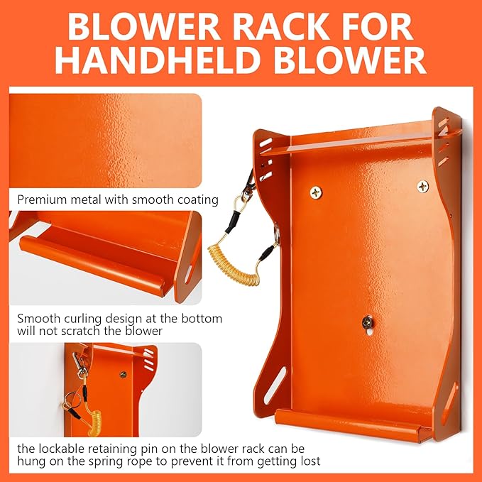 Blower Rack for Stihl BG-50,BG-56,BG-66,BG-86, Handheld Blower Holder Mount Rack - LeafyLoom