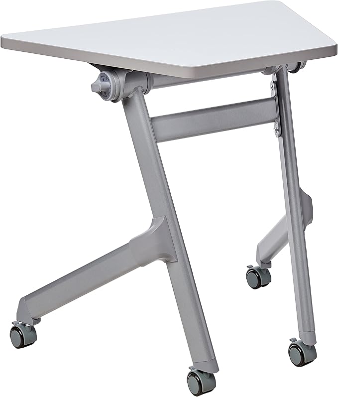 Safco Products Learn Student Nesting Trapezoid Desk, Small Corner Desk for Classrooms & Custom Classroom Layouts (Dry Erase) - LeafyLoom